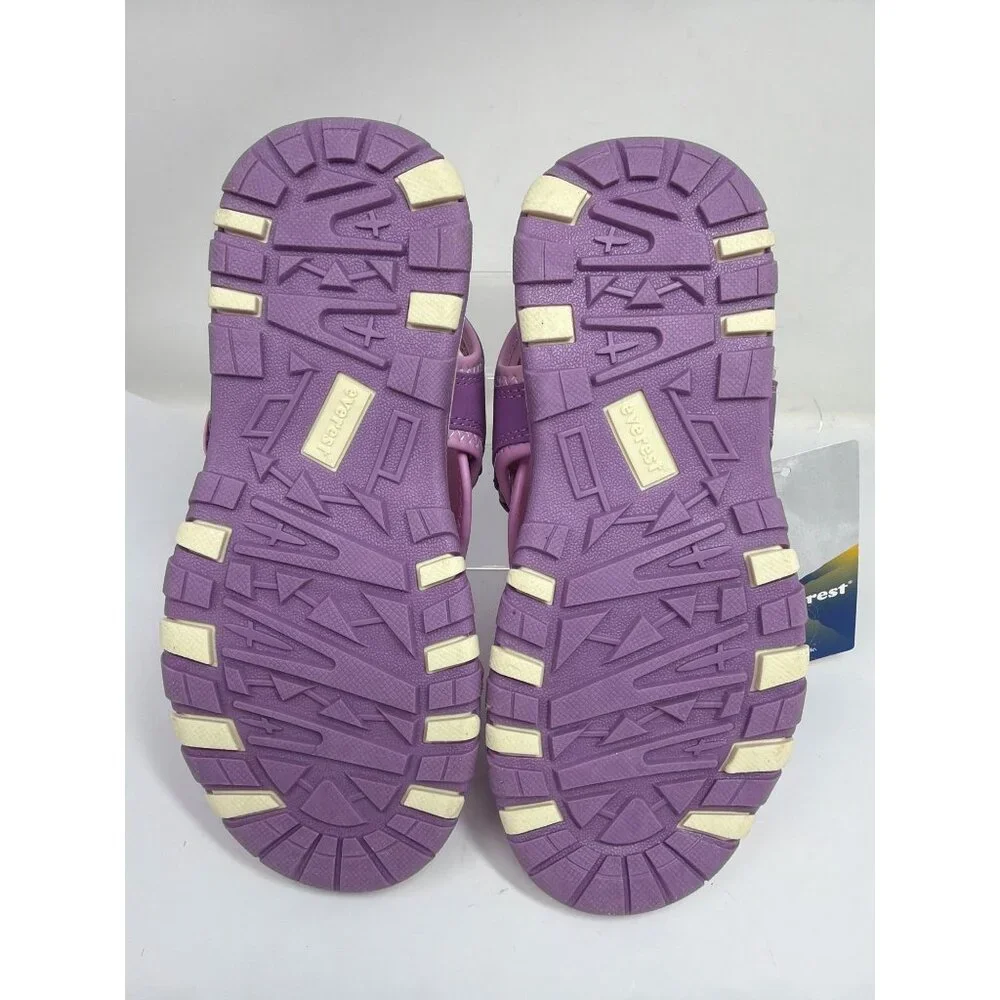 Everest Girls 4 Purple Adjustable Strap Sandals Comfort Summer Shoes
